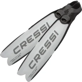 Open Box Cressi Gara Modular Impulse Fins for Freediving - White, Size: 44/45