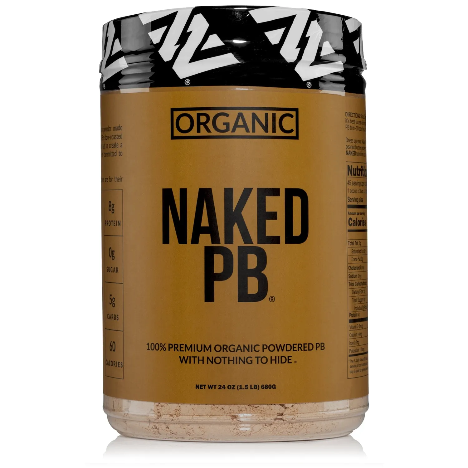 Organic Powdered Peanut Butter | Organic Naked PB - 1.5LB