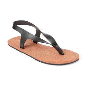 Paaduks Omi Thong-Strap Cork Sandals for Women (Brown)