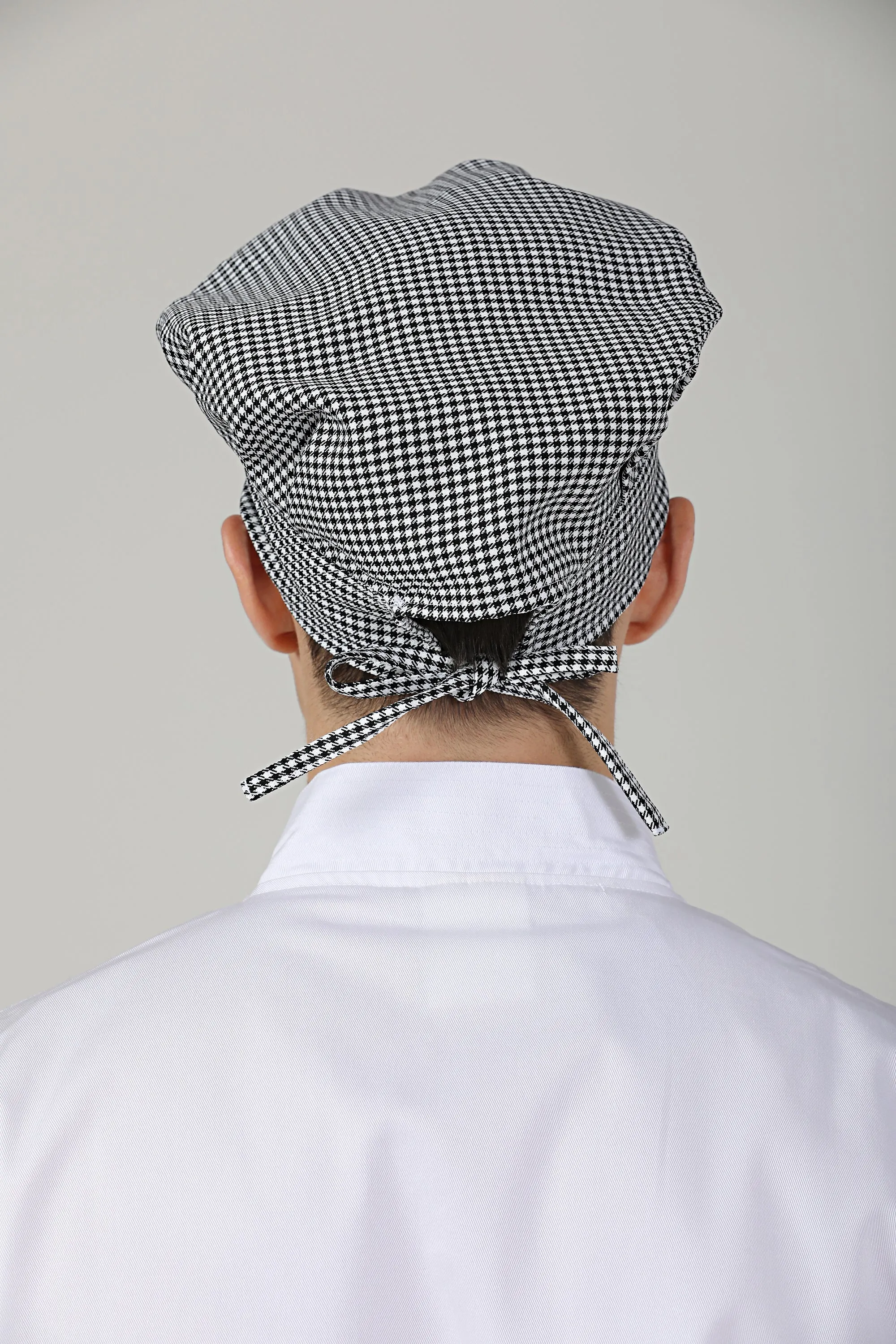 Poppy Checkered Chef Toque