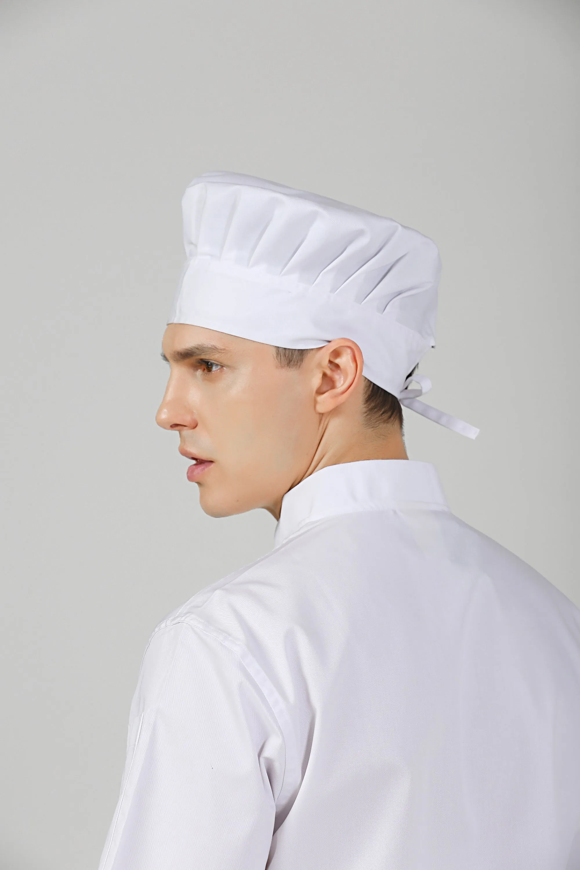 Poppy White Chef Toque