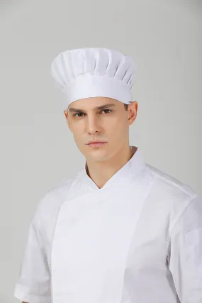 Poppy White Chef Toque