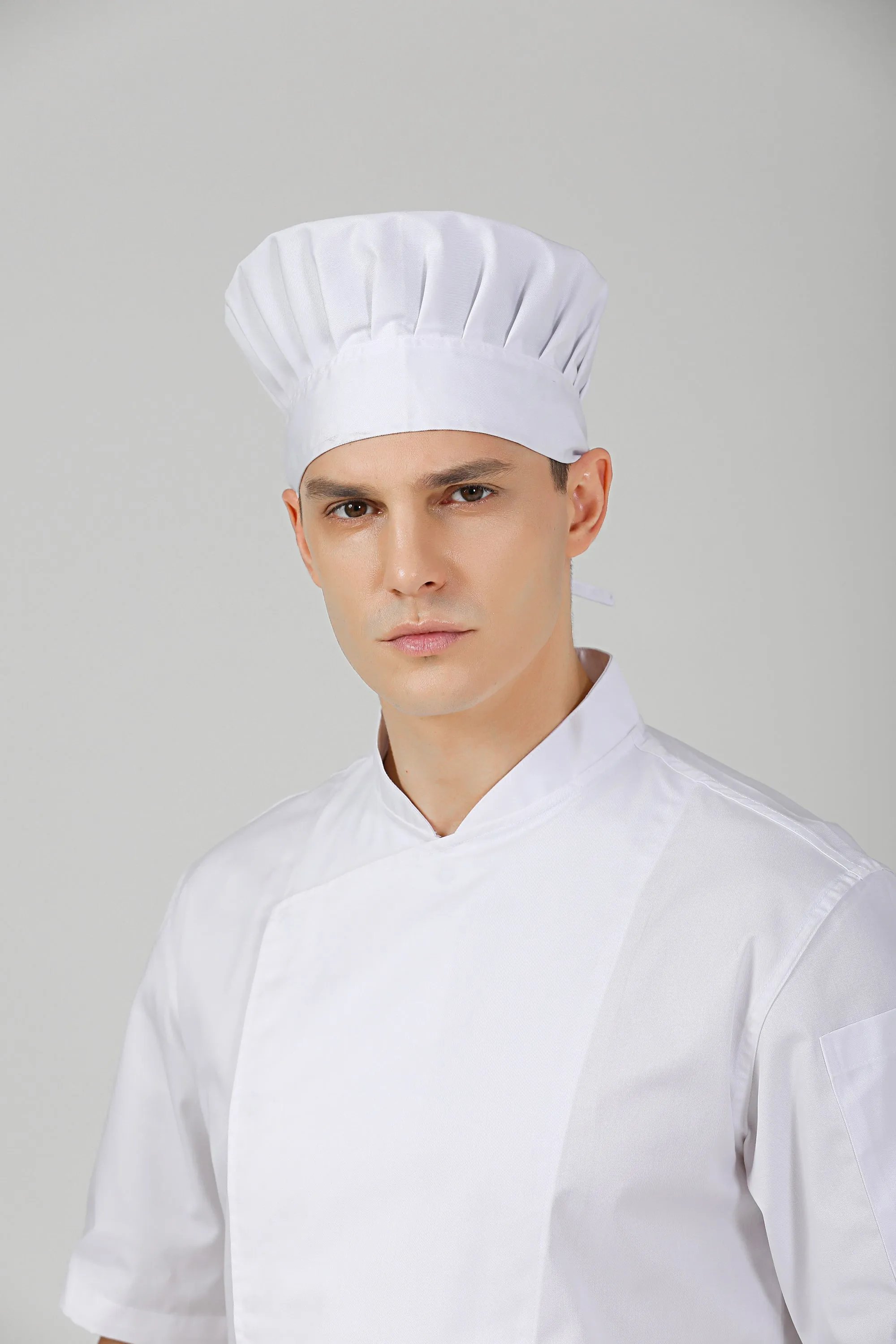 Poppy White Chef Toque