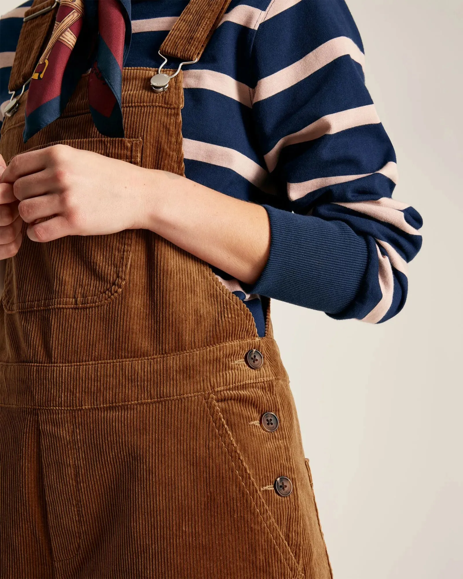 Rampling Cord Dungarees - Tan