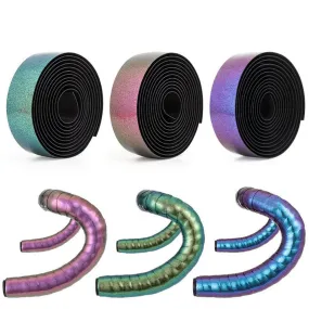 Road Bike Chameleon Color Bar Tape EVA/PU Bicycle Handlebar Tape Breathable Sweat Anti-Skid Shock Absorber Wrap Tape 2150mm