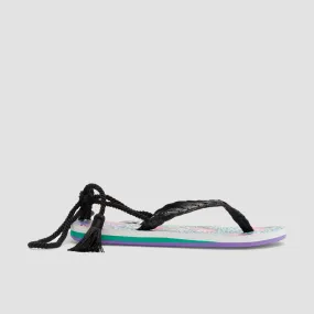 Roxy X Stella Jean Cannes Sandals Tropical Green - Womens