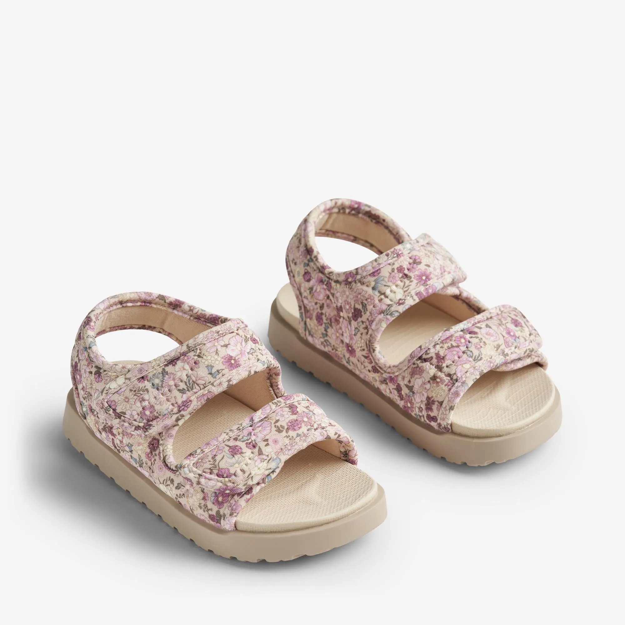 Sandal Open Toe Healy Print - clam multi flowers