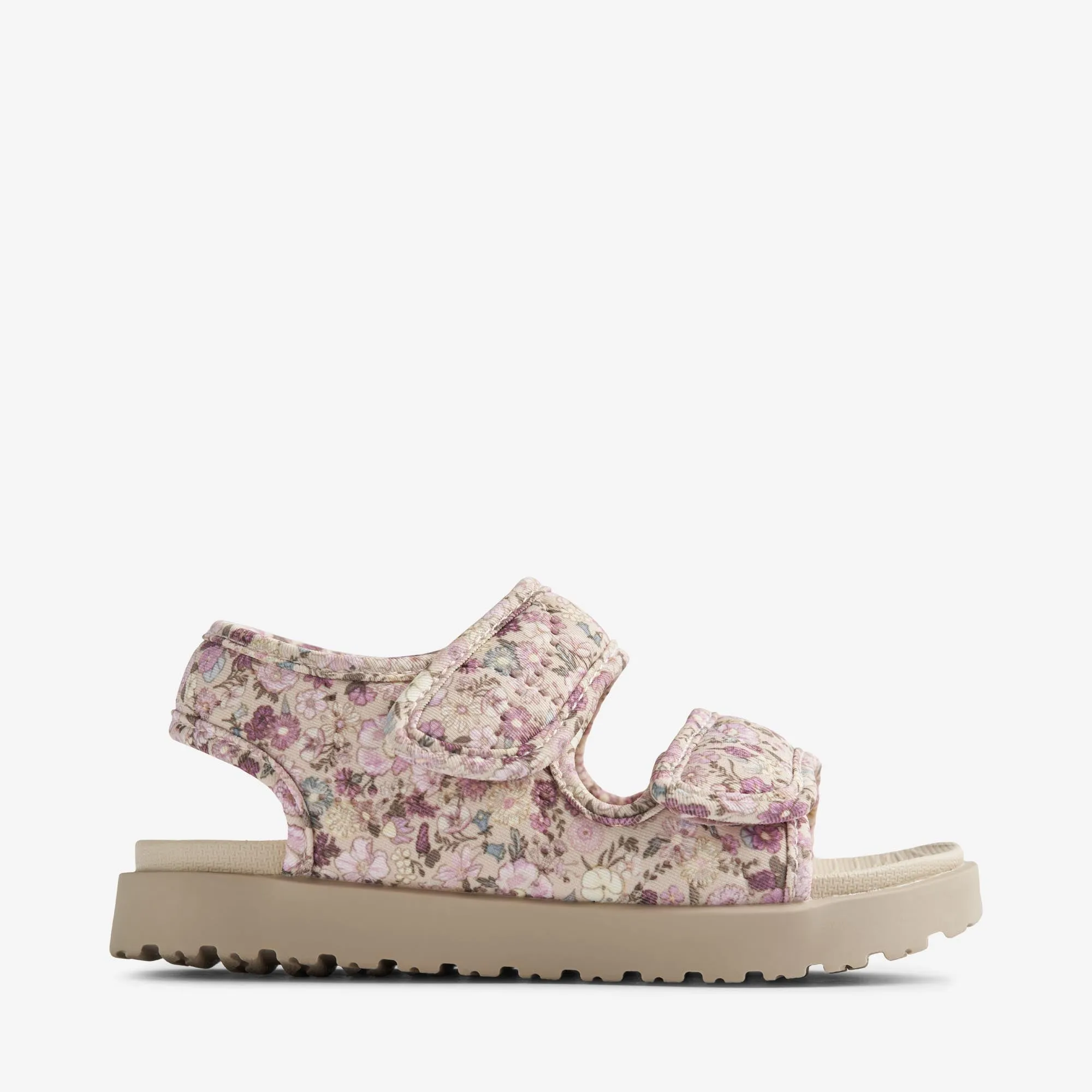 Sandal Open Toe Healy Print - clam multi flowers