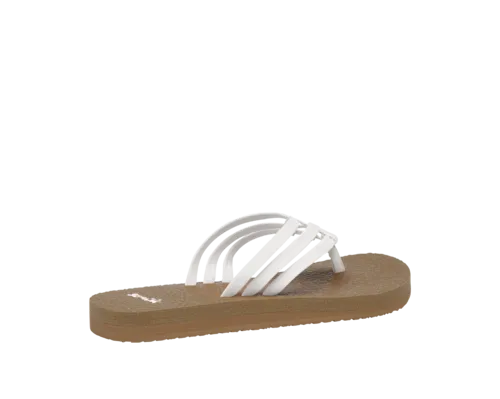 Sanuk Yoga Sandy Sandal-White/Tan