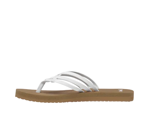 Sanuk Yoga Sandy Sandal-White/Tan