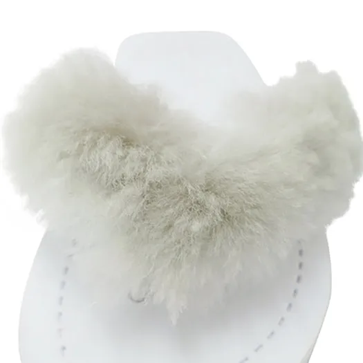 Sheep Fur - Flat Flip Flops Sandal