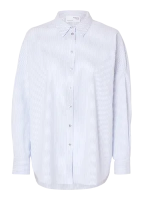 SLFNOVA LS OXFORD SHIRT NOOS | BRIGHT WHITE