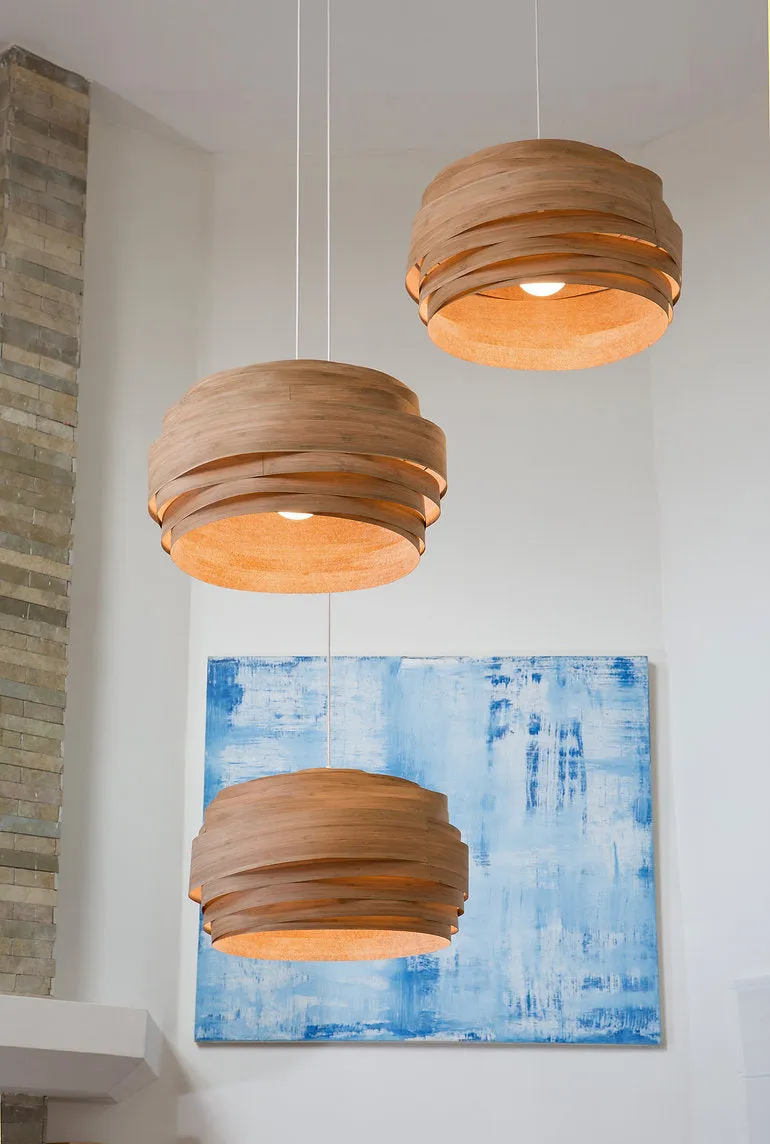 Studio Vayehi Light Cloud Wood Veneer Ceiling Light