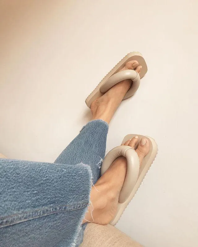 Suki Beige Flip Flops