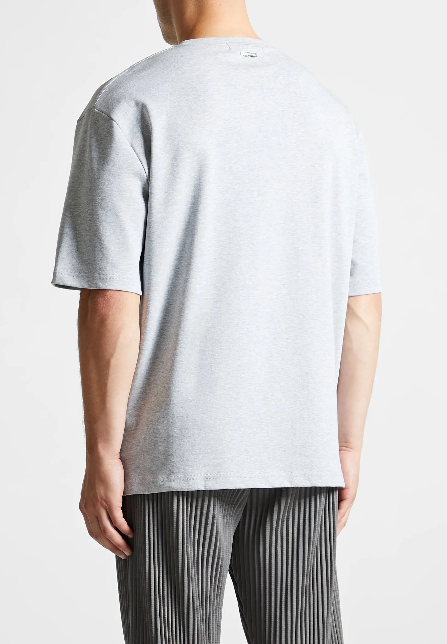 Éternel Oversized Fit Cotton T-Shirt - Grey