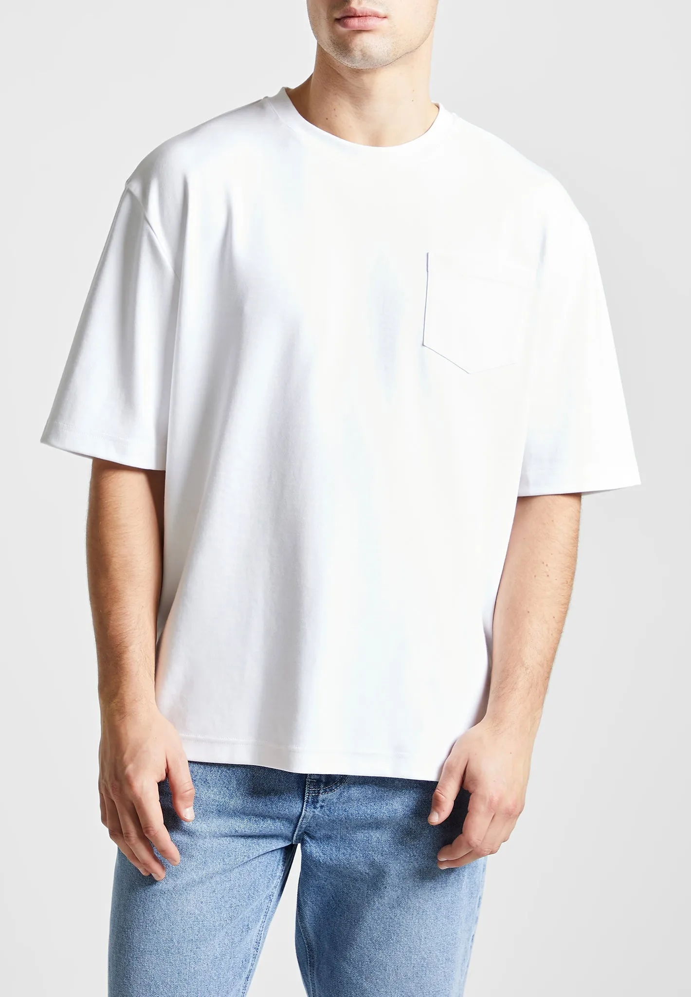 Éternel Oversized Fit Cotton T-Shirt - White