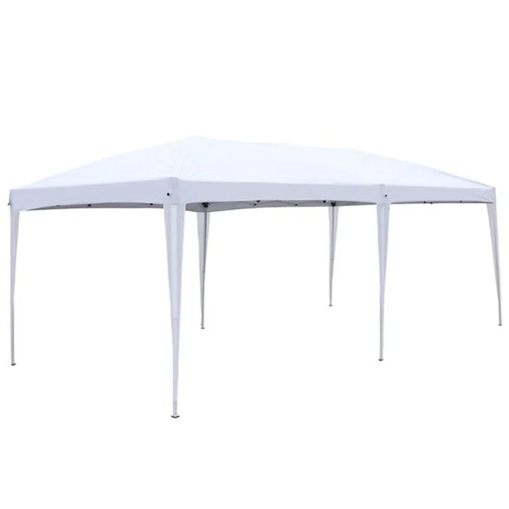 THBOXES Portable Instant Open Canopy Shade Shelter 2 Door Gazebo Tent White