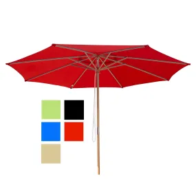 TheLAShop 13 Ft Wood Market Patio Umbrella Outdoor Furniture