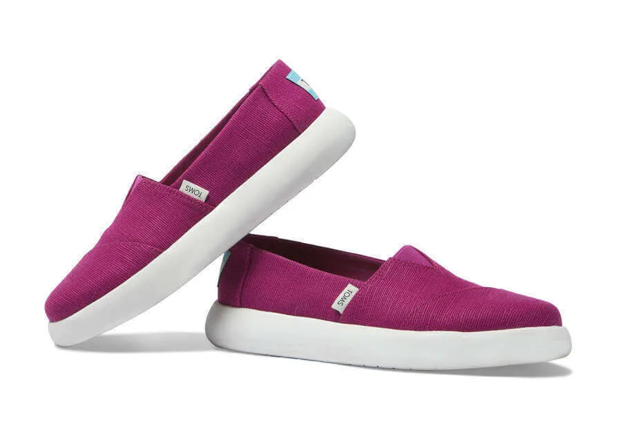 TOMS Womens Platform Espadrilles - Fuchsia Pink