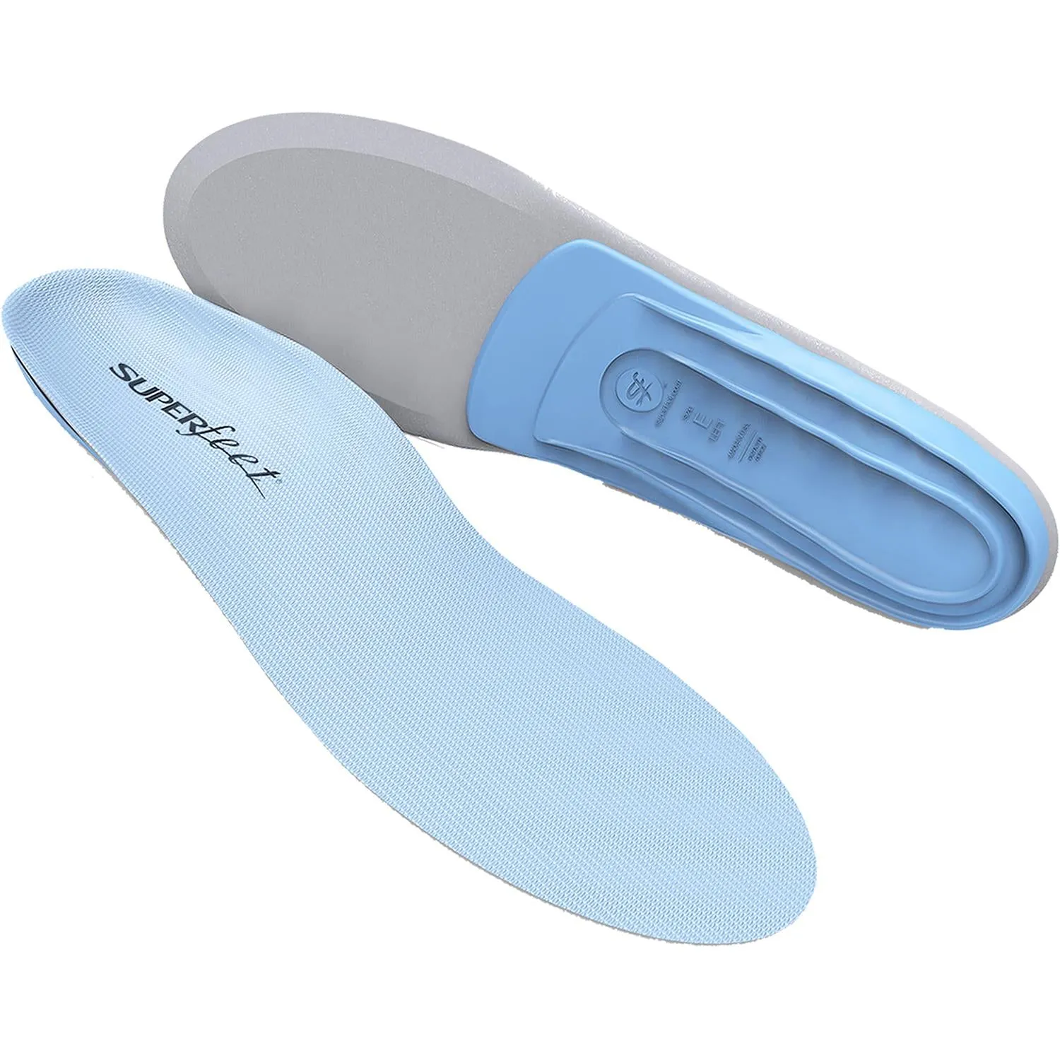 Unisex Superfeet All-Purpose Support Medium Arch Blue Insoles