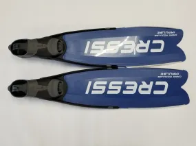 Used Cressi Gara Modular Impulse Fins for Freediving - Blue Metal, Size: 40/41