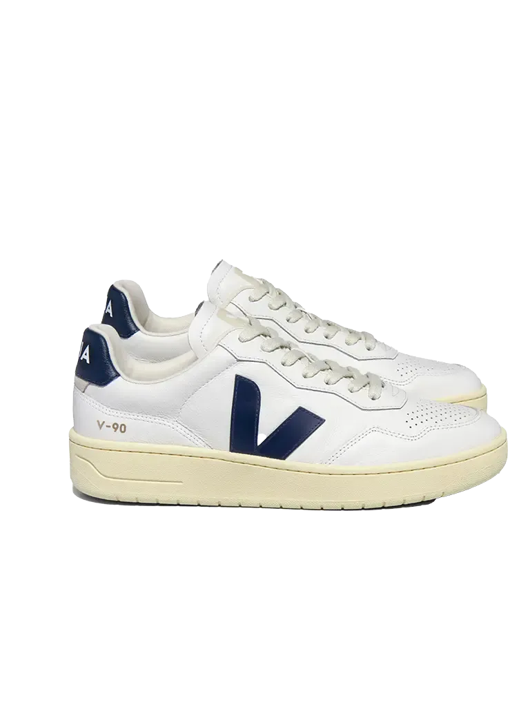 V-90 Leather- Extra White/Nautico