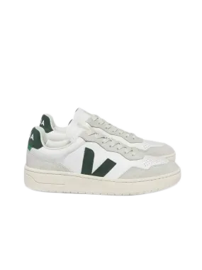 V-90 Leather- White/Cypress