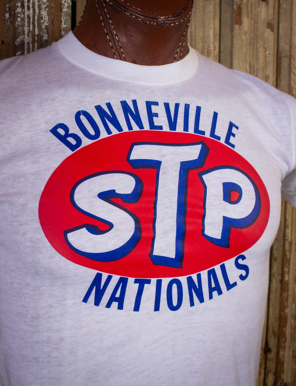 Vintage STP Bonneville Nationals Graphic T Shirt 60s White XS