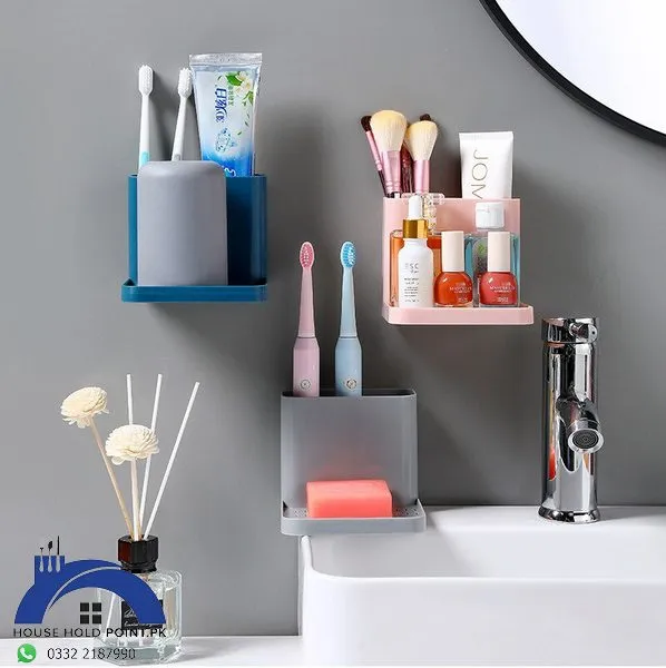 Wall Mount Toothbrush Holder