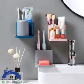 Wall Mount Toothbrush Holder