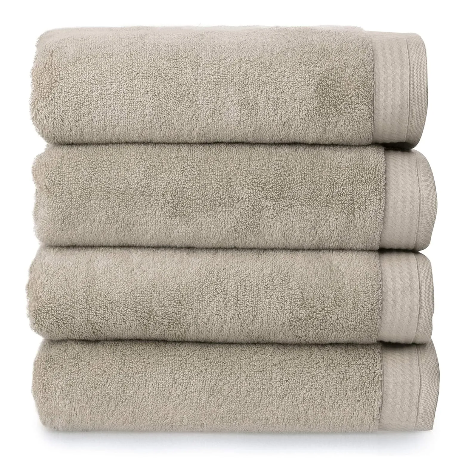 Welhome Luxury 4 Bath Towels Set Soft Durable Thick Weight 575gsm