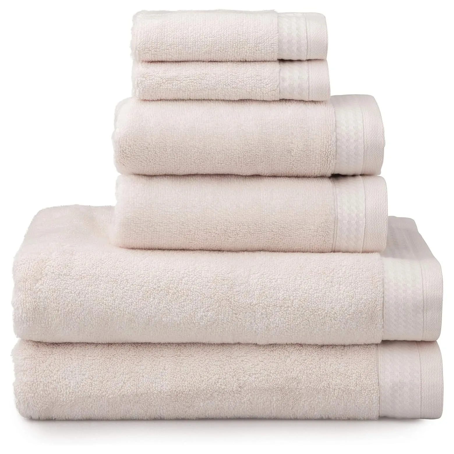 Welhome Luxury Towel Set 2 Bath 2 Hand 2 Face Thick Weight 575gsm