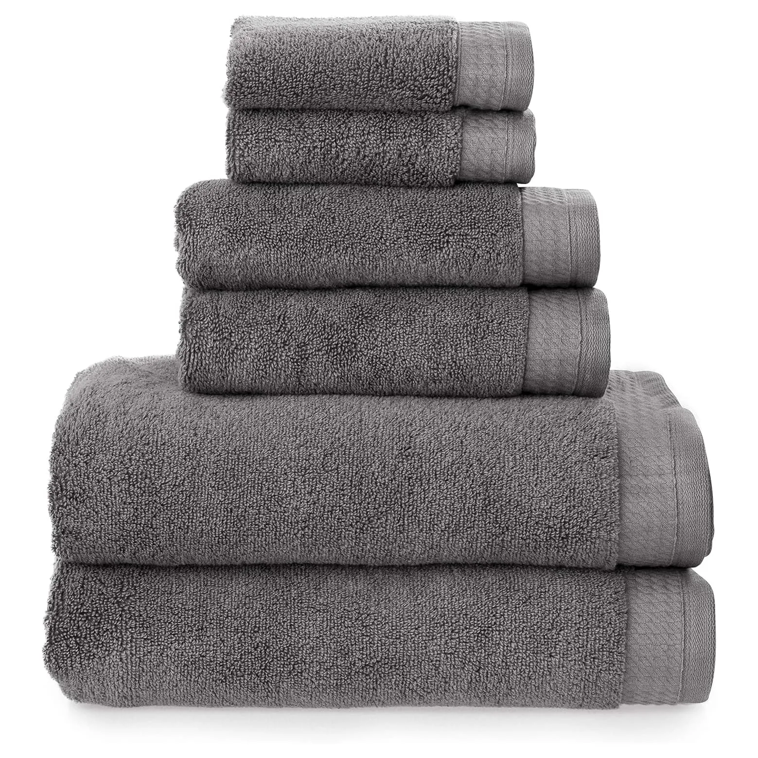 Welhome Luxury Towel Set 2 Bath 2 Hand 2 Face Thick Weight 575gsm