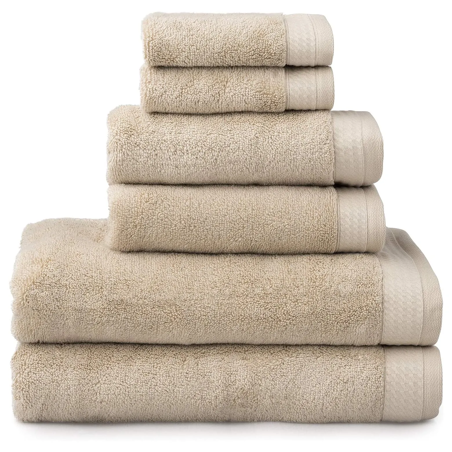 Welhome Luxury Towel Set 2 Bath 2 Hand 2 Face Thick Weight 575gsm