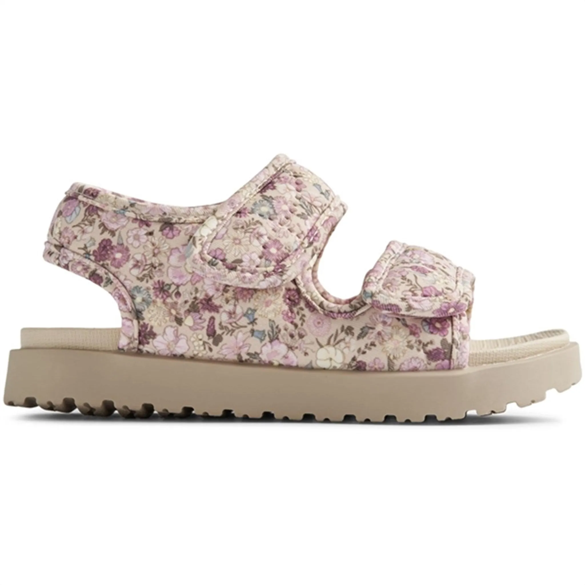 Wheat Sandal Open Toe Healy Print Clam Multi Flowers