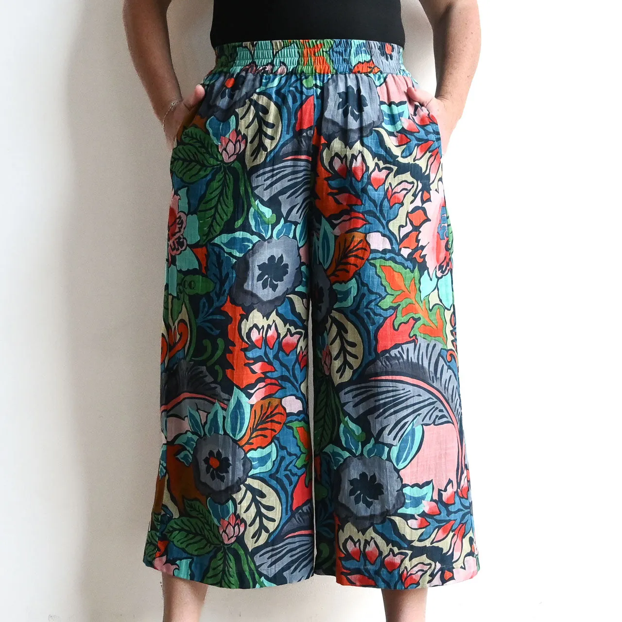 Wide Leg Summer Pant by Orientique Australia - Cape Verde - 4628