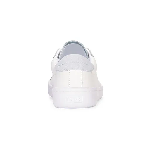 Women's Ace Leather Sneaker White/Light Blue(WH67879)