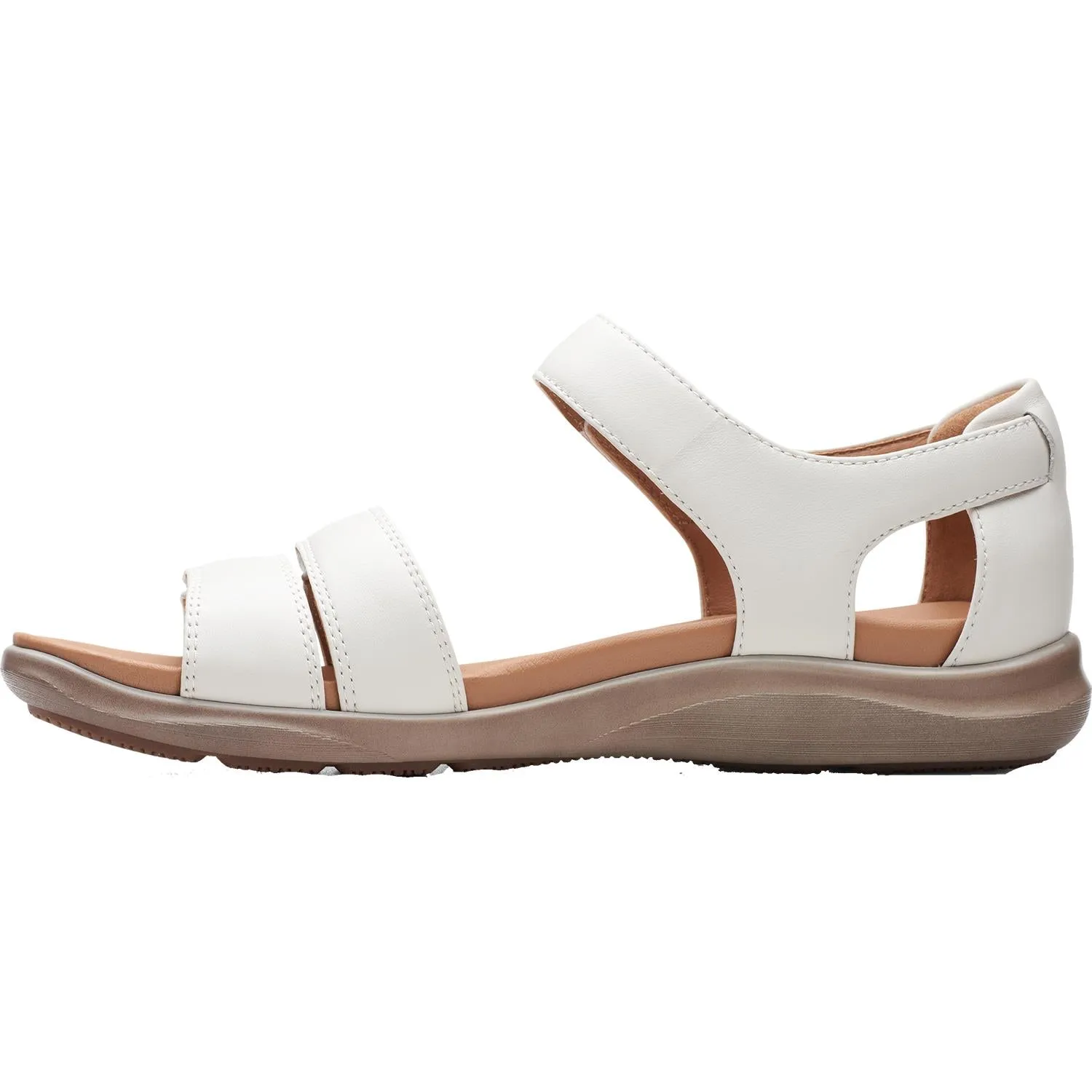 Women's Clarks Kylyn Strap White Leather