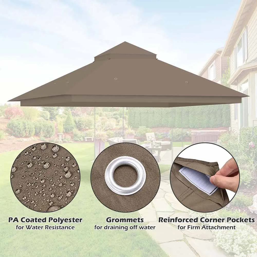 Yescom 2-tier Gazebo Replacement for 12x10 Frame