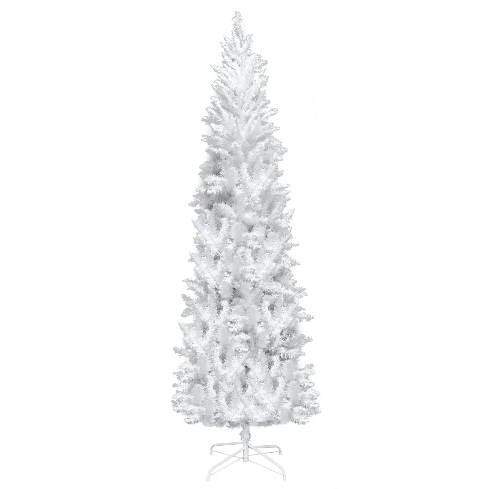 YIWA 6.5ft Christmas Tree 719 Branches Artificial Christmas Pine Tree with Fiber Optics